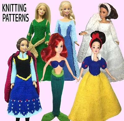£4.99 • Buy KNITTING PATTERNS 201: Barbie Princess Doll. All 6 Costumes Included!!