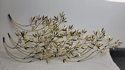 Vintage C. Jere Blowing Bamboo Leaves Wall Sculpture • $349.95