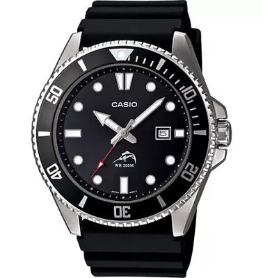 CASIO MDV106-1AV Mens DURO 200M Black Resin Strap W Date Analog Sport Watch $75 • $48.88