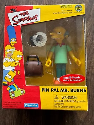 The Simpsons Pin Pal Mr. Burns Toyfare Playmates NEW • $19.99