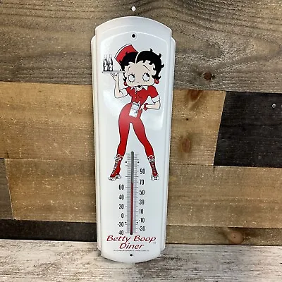 £24.08 • Buy Vintage 1990's Betty Boop Drive-In Waitress Diner Metal Wall Thermometer Skates