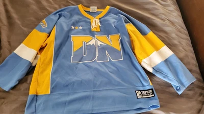 $49 • Buy Vintage ZEPHYR Men's Denver Nuggets NBA Hockey Jersey Powder Blue Size 56