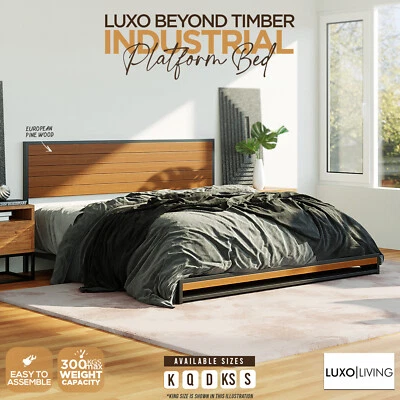 $169 • Buy Queen King Double Single King Single Size Mattress Base Platform Bed Frame
