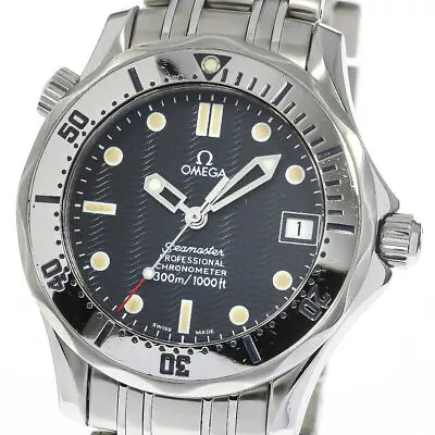 OMEGA Seamaster300 2552.80 Date Navy Dial Automatic Boy's Watch_782437 • $2220.46