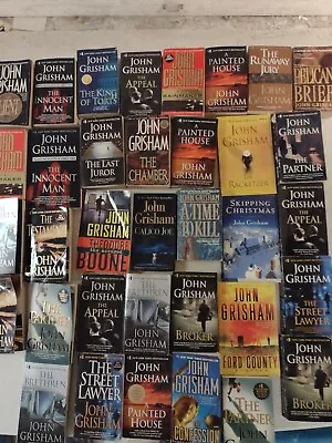 Lot Of 10 John Grisham Legal Thriller Mystery ALL Paperback PB Books *RANDOM MIX • $15.95