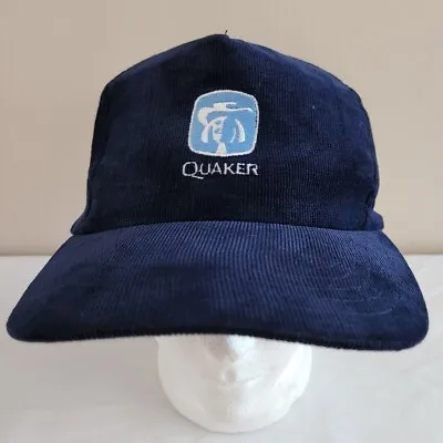 The Quaker Oats Company BLUE CORDUROY BASEBALL/TRUCKER SNAPBACK CAP 1 Size Fits • $12.95