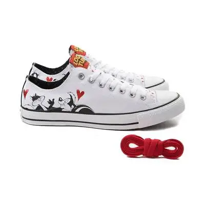 NEW Converse Chuck Taylor All Star Lo Looney Tunes Pepe Le Pew Sneaker White • $550.22