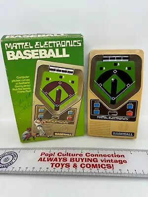 Vintage 1978 Mattel Electronics Baseball Handheld Game With Box Works Inv-0988 • $99.95
