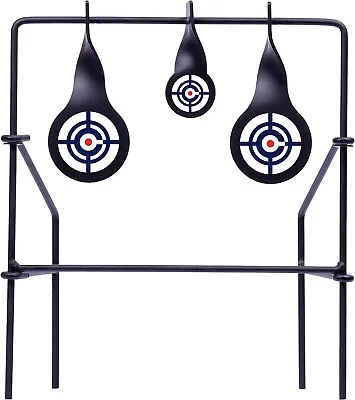 Steel Shooting Targets Spinning Reset Stand Set Metal Pistol Rifle Disk Crosman • $17.59