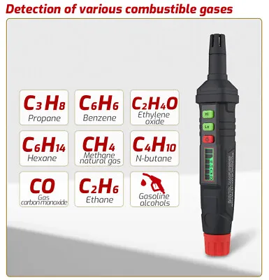 $16.99 • Buy Gas Detector Combustible Gas Leak Tester Pen Natural Gas Butane Methane Propane