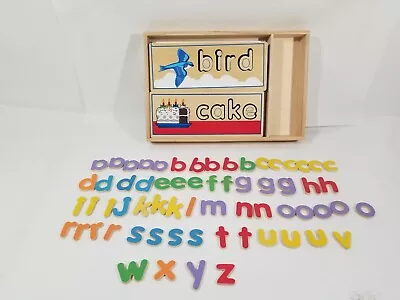 Melissa And Doug Classic Toy  See And Spell  Wood Puzzles With Alphabet Letters  • $16.99