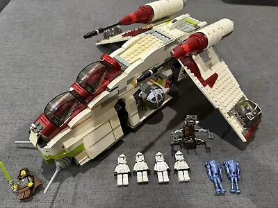 Lego 7163 Star Wars Republic Clone Gunship With All Minifigs Jedi Bob • $305
