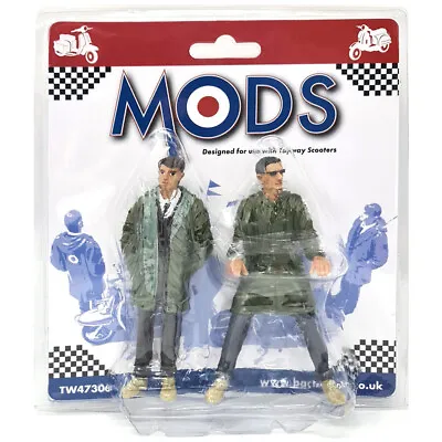Toyway Scooter Mods Figures Pre-Painted Set Of 2 • £28.90
