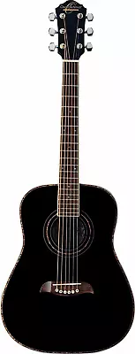 OGHSB-A-U 1/2 Size Dreadnought Acoustic Guitar (High Gloss Black) • $205.99