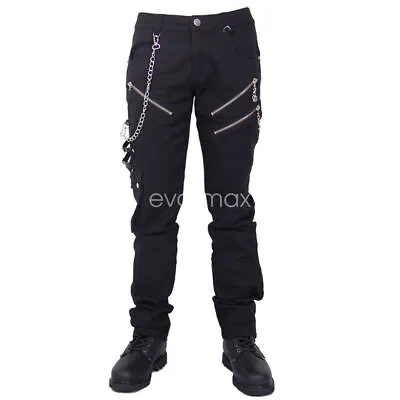Devil Fashion Men Trousers Casual Gothic Black Steampunk Visual Kei Rock Pants • $79.80