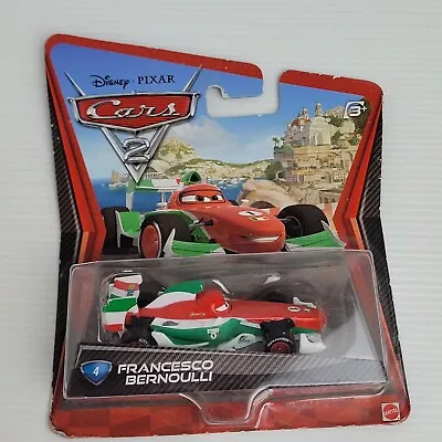 Francesco Bernoulli Disney Pixar Diecast Metal Cars 2 #4 New Old Stock 2010 Race • $29.74