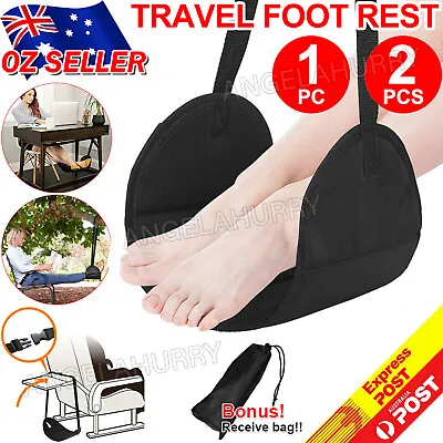 $6.82 • Buy Travel Foot Rest Footrest Leg Pillow Flight Memory Foam Cushion Hammock NEW
