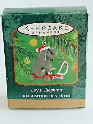 Hallmark Miniature Keepsake Ornament 2000 Loyal Elephant In Orig Box  #15265 • $5.90