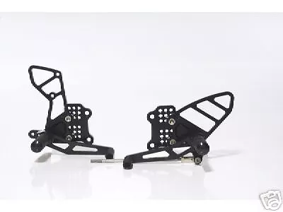 09-12 Ducati 1198 Vortex RearSets BLACK Foot Pegs Peg 2009 2010 2011 2012 • $451.25