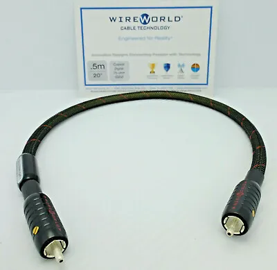 $249.99 • Buy WireWorld Gold Starlight 7 Digital Coaxial Cable 0.5 Meter