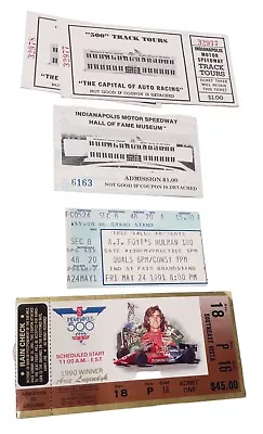 1991 Indianapolis 500 75th Anniversary Ticket Stub Lot Of 5 IMS Arie Luyendyk  • $20