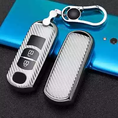 For Mazda 2 3 5 6 CX-3 CX-5 CX-7 CX-9 Carbon Fiber Style TPU Key Fob Case Cover • $5.99