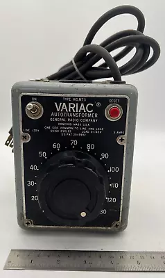 Variac General Radio W5MT3 5A Autotransformer 0-120-140V Made In The USA • $209.99