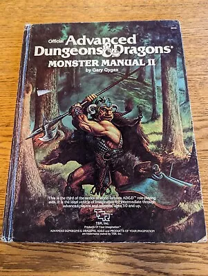 AD&D Monster Manual II 1983 TSR 2016 Hardcover 1st Edition Gary Gygax • $39.99