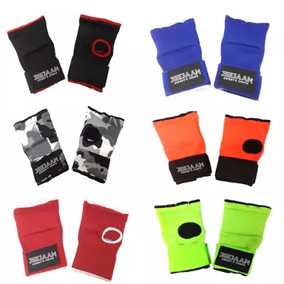 Gel Gloves Punch Bag Hand Quick Wraps Boxing Padded Inner UFC Gear MMA Protector • £6.99