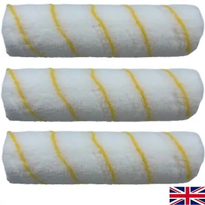£6.99 • Buy Paint Roller Sleeves 9 Inch Set 3pcs Emulsion Rollers Painting Decorating Wall