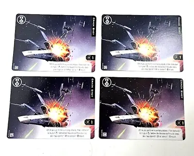 Star Wars X-wing Miniatures Lot Of 4  Crack Shot  Alternate Cards 2018 • $19.99