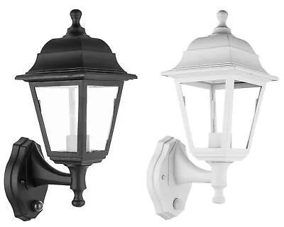 £18.99 • Buy Outdoor Lantern Security Bulkhead Wall Light Dusk Dawn / PIR Sensor Lamp IP44