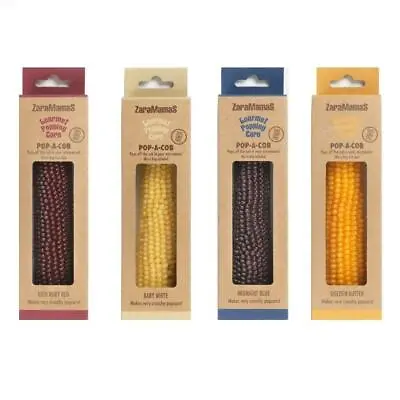 £6.90 • Buy ZaraMama Gourmet Pop-A-Cob Popping Corn 90g Popcorn Kernels Seeds Healthy Snack