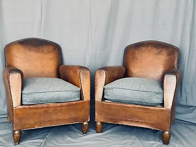 Stunning Pair Of French Club Chairs • £1250