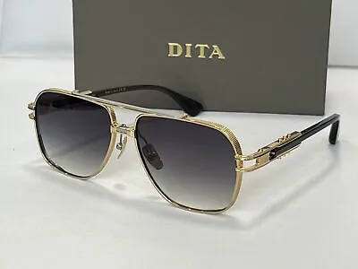 DITA SYMETA TYPE-436 Sunglasses Black Iron 18K Gold Dark Discoloration Lens • $125.68