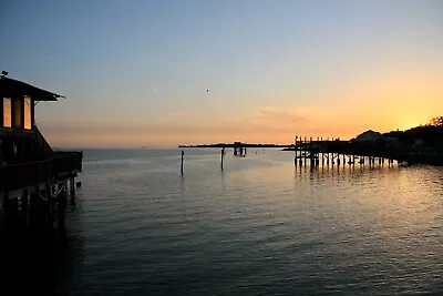 Sunset Photo 11 X 14 Cedar Key Florida Looking West Over Florida Bay. • $40