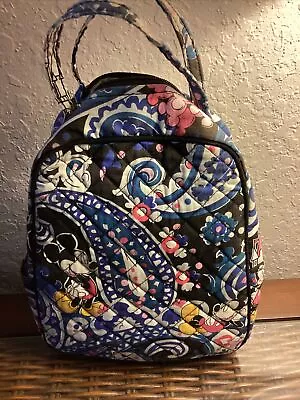 Vera Bradley Disney Parks Mickey Whimsical Blue Paisley Lunch Bunch Bag Tote • $20