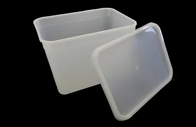 4 Litre Rectangular Ice Cream Tubs / Food Storage Containers With Lids • £20