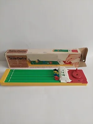 Vintage 1970’s Epoch Plaything Table Derby Horse Racing Game Missing Flags • £96.50