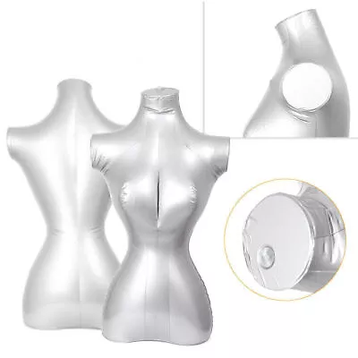 Female Human Half Body Inflatable Dummy Mannequin Model Clothes Display Prop New • £15.22