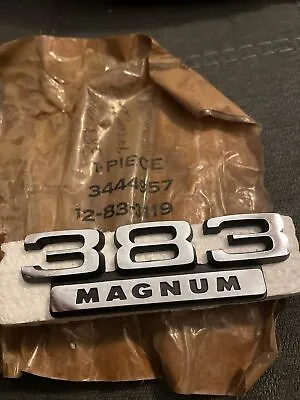 $124.99 • Buy NOS 1970 Dodge 383 Magnum Emblem Mopar Super Bee Charger Polara 3444957