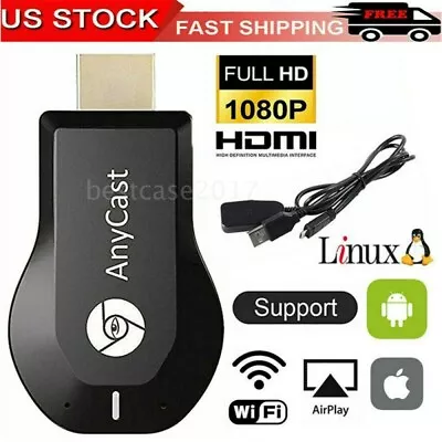 US Wireless WiFi Display Dongle 1080P HDMI Media TV Stick DLNA Airplay Miracast • $10.99