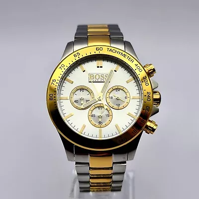 £89.39 • Buy Brand New Hugo Boss Hb1512960 Luxury Two Tone Gold And Silver Mens Watch
