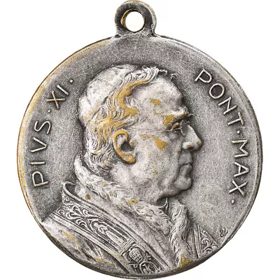 [#9917] Vatican Medal Pie XI Romae Religions & Beliefs 1925 EF Silve Red • $14.24