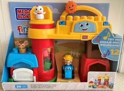 Mega Bloks First Builders Bobby Barn Musical Farm - NEW • £26