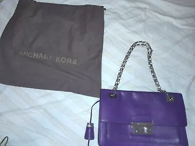 Mint Condition MICHAEL KORS Women's Purple Leather Purse • $41