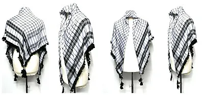 £9.99 • Buy New Authentic Best Quality Arab Palestine Afghan Style Scarf Shemagh Yashmagh