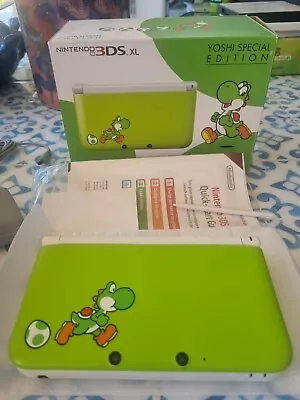 Yoshi Special Edition Nintendo 3DS XL Console + Box Insert Plus 7 Games  • $390