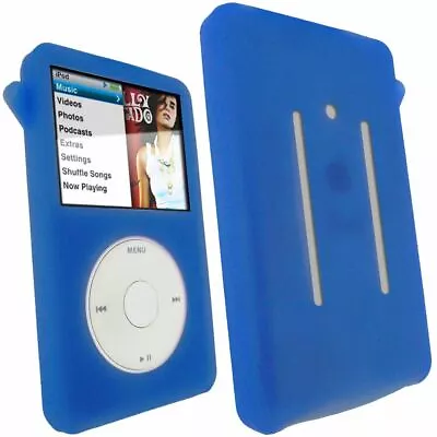 Blue Silicone Skin Case For Apple IPod Classic 80gb 120gb 160gb Cover Holder • $12.27