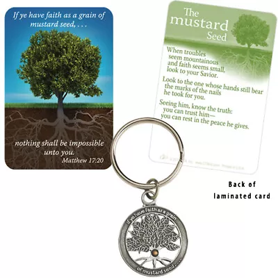 Keychain-Mustard Seed (Matthew 17:20 KJV) (No Card) • $15.20